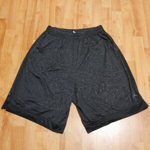 Nike Dri-Fit Jordan Basketball Athletic Shorts Men's Size XL Gray Drawstring